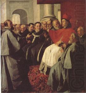 St Bonaventure at the Council of Lyons (mk05), ZURBARAN  Francisco de